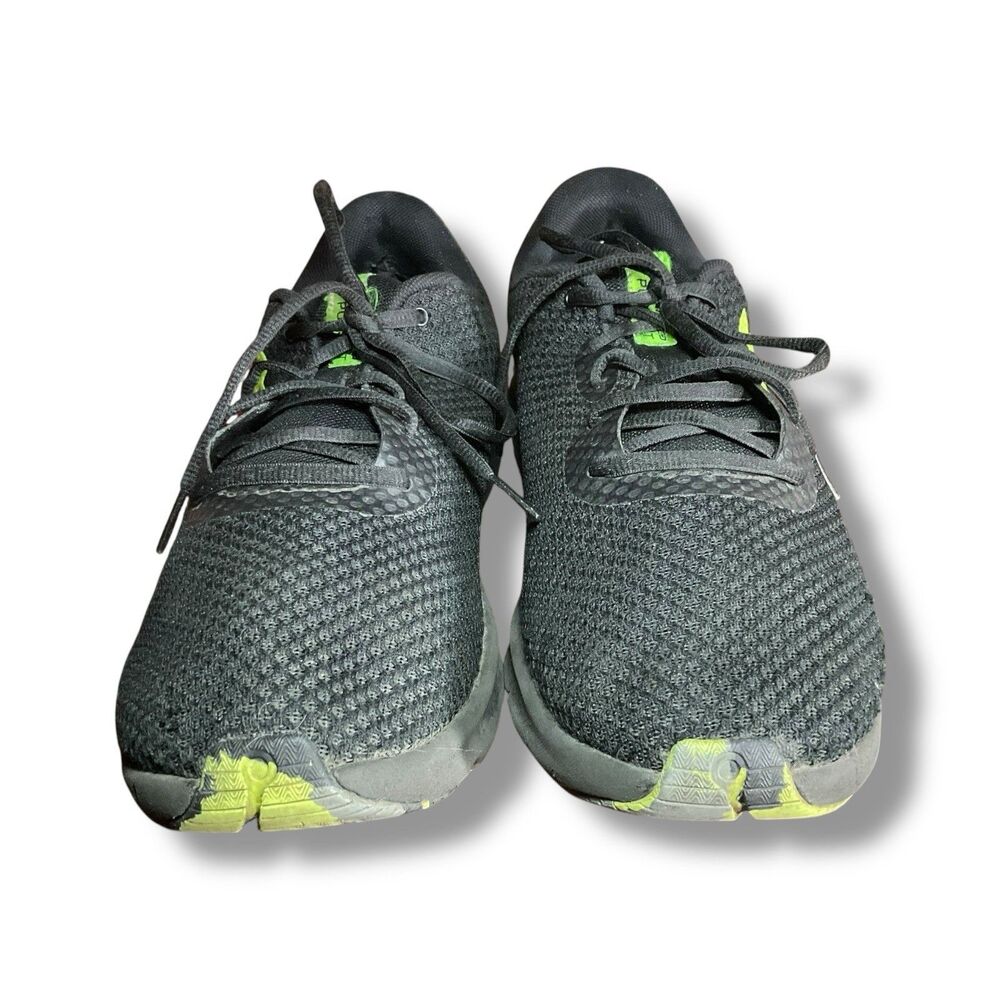 Under Armour Charged Pursuit 3 Black & Neon Lime Shoe Men’s Size 11, 3024878-006